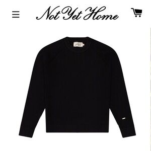 Luxurious Classic Black Crewneck Sweater - Child of G-d